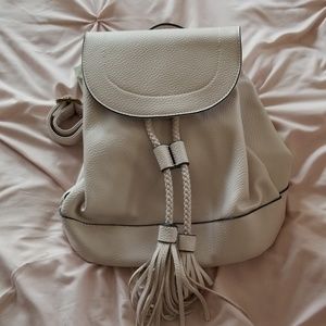Leather backpack